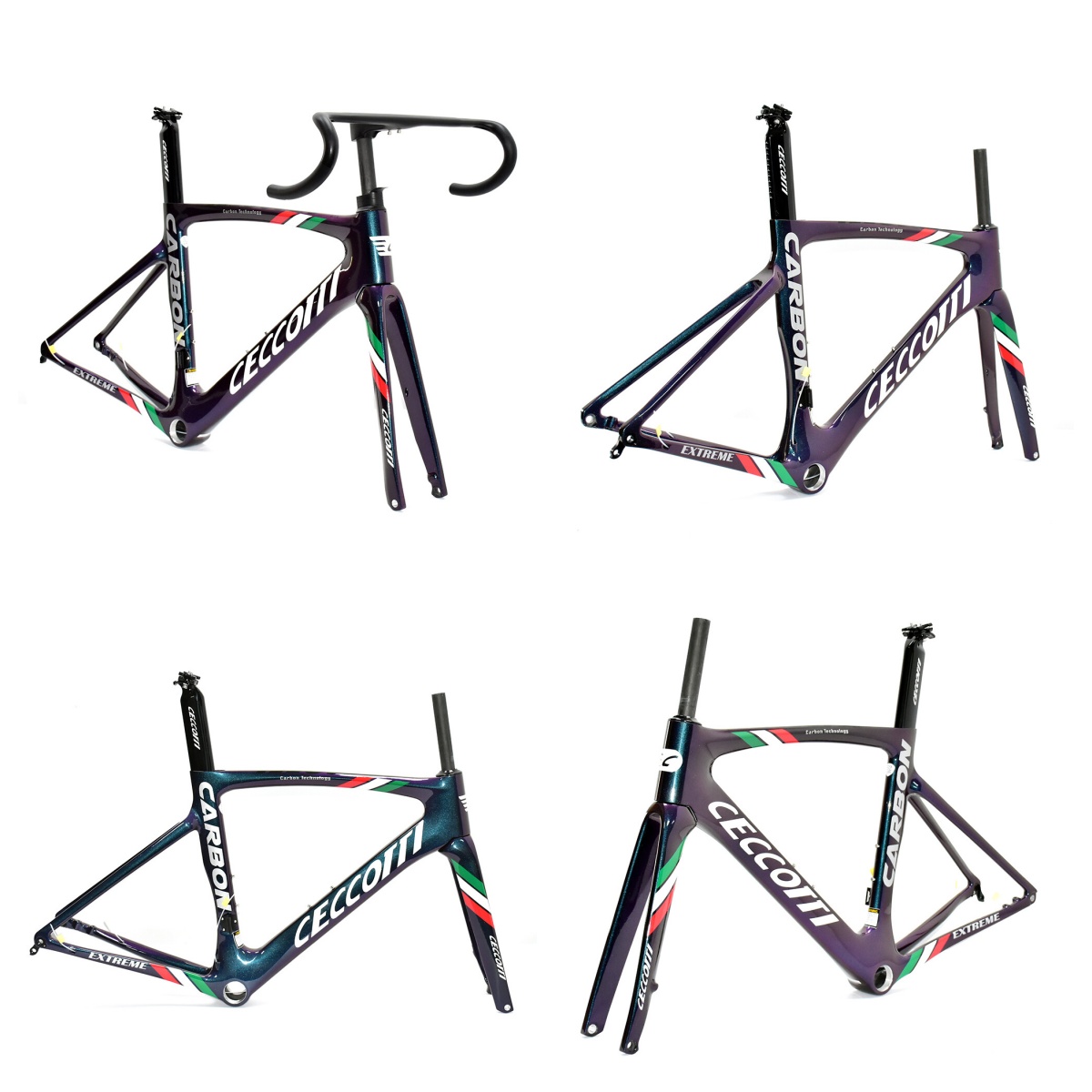 DC027 CECCOTTI DISC 142*12 CARBON ROAD FRAMESET  FULL INNER CABLE 