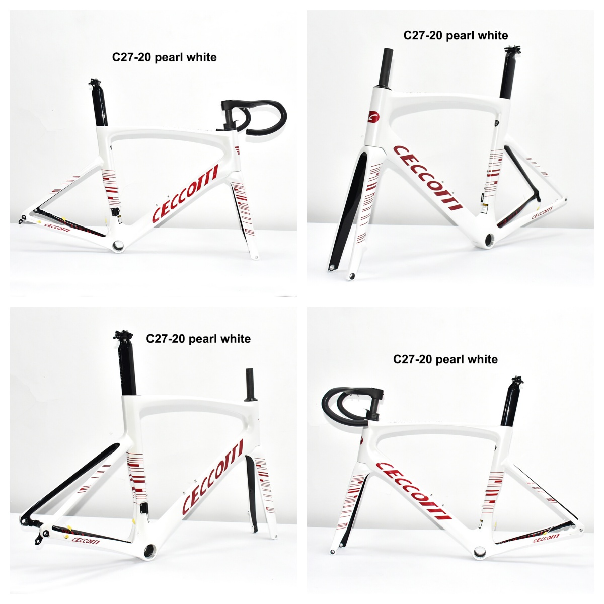 DC027 CECCOTTI DISC 142*12 CARBON ROAD FRAMESET  FULL INNER CABLE 