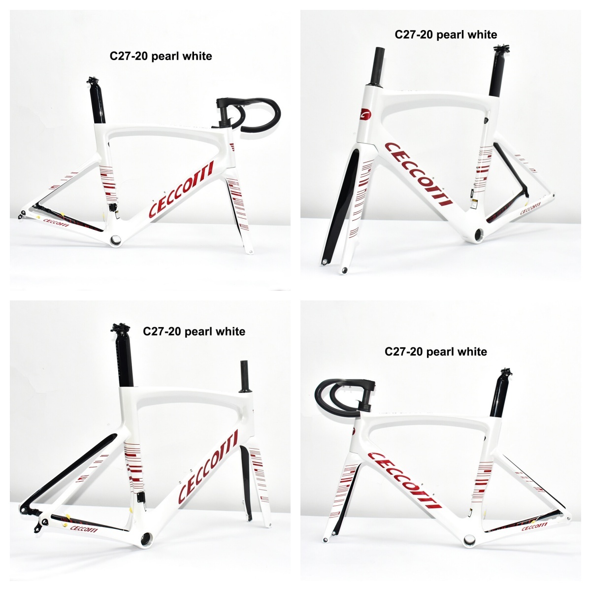 DC027 CECCOTTI DISC 142*12 CARBON ROAD FRAMESET  FULL INNER CABLE 