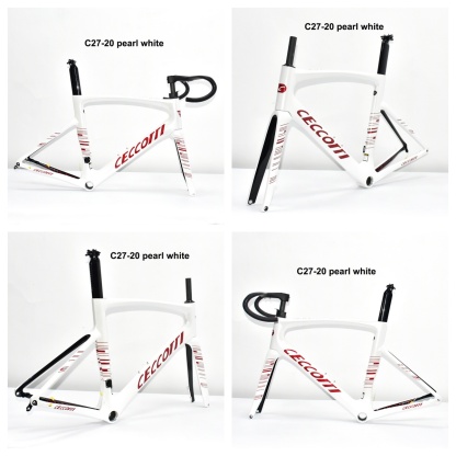 DC027 CECCOTTI DISC 142*12 CARBON ROAD FRAMESET  FULL INNER CABLE 