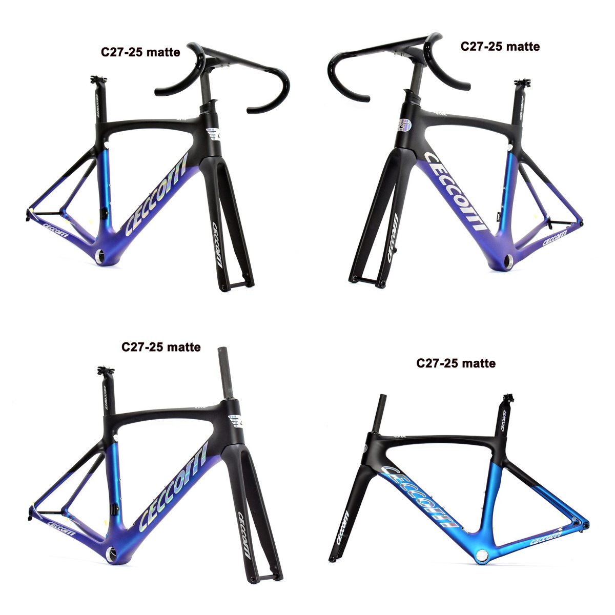 DC027 CECCOTTI DISC 142*12 CARBON ROAD FRAMESET  FULL INNER CABLE 