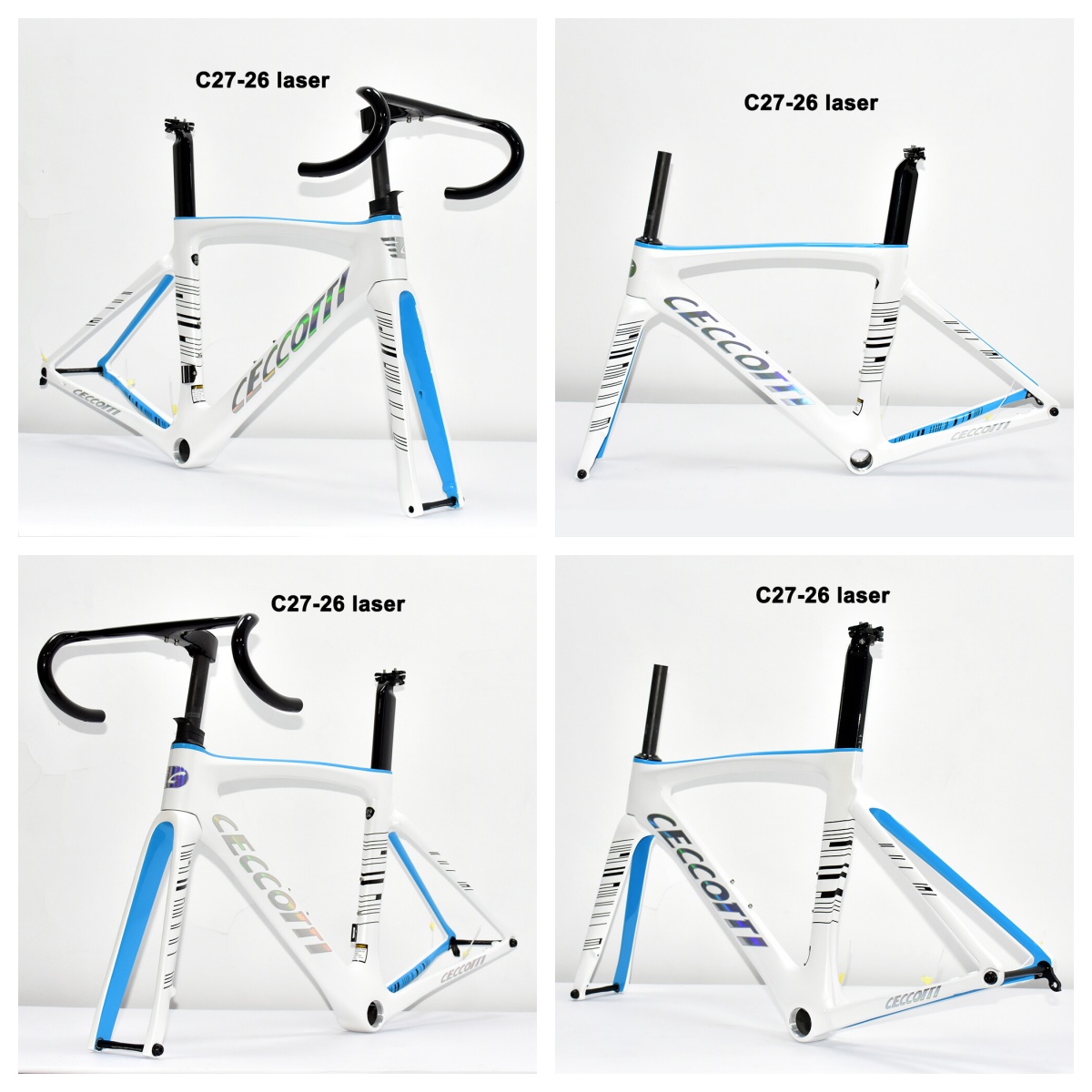 DC027 CECCOTTI DISC 142*12 CARBON ROAD FRAMESET  FULL INNER CABLE 