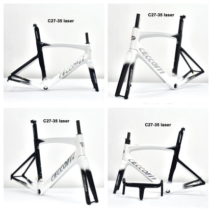 DC027 CECCOTTI DISC 142*12 CARBON ROAD FRAMESET  FULL INNER CABLE 
