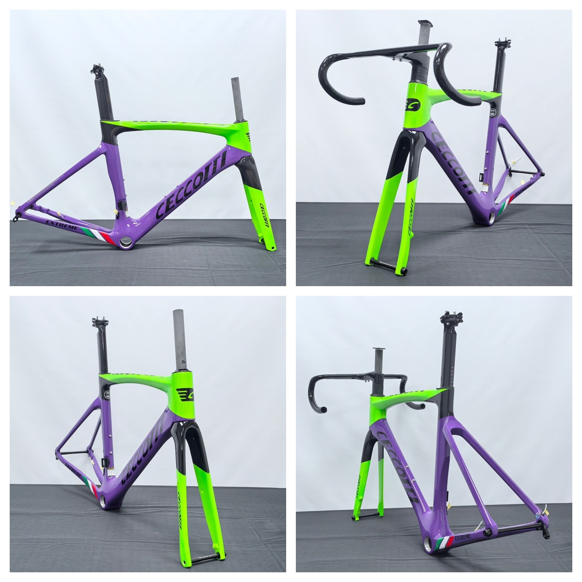 DC027 CECCOTTI DISC 142*12 CARBON ROAD FRAMESET  FULL INNER CABLE 