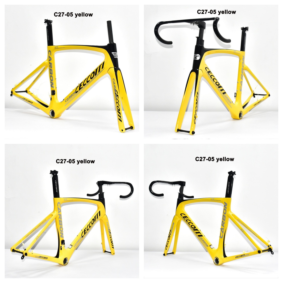 DC027 CECCOTTI DISC 142*12 CARBON ROAD FRAMESET  FULL INNER CABLE 