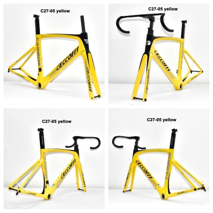 DC027 CECCOTTI DISC 142*12 CARBON ROAD FRAMESET  FULL INNER CABLE 