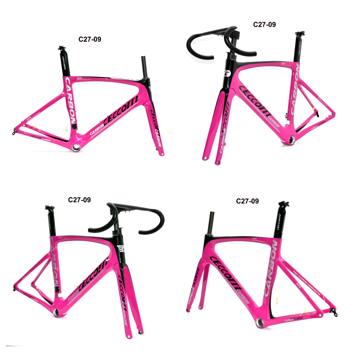 DC027 CECCOTTI DISC 142*12 CARBON ROAD FRAMESET  FULL INNER CABLE 