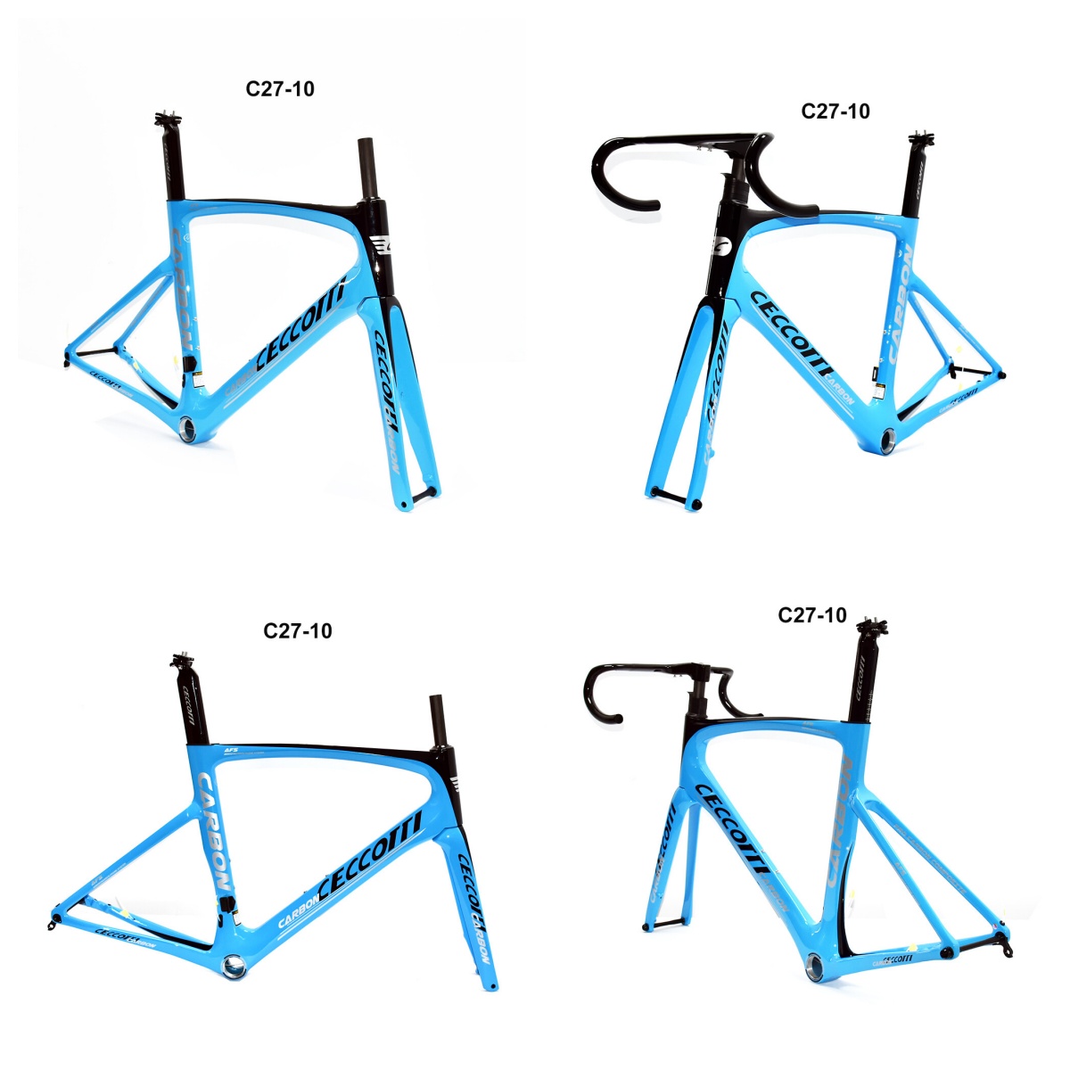 DC027 CECCOTTI DISC 142*12 CARBON ROAD FRAMESET  FULL INNER CABLE 