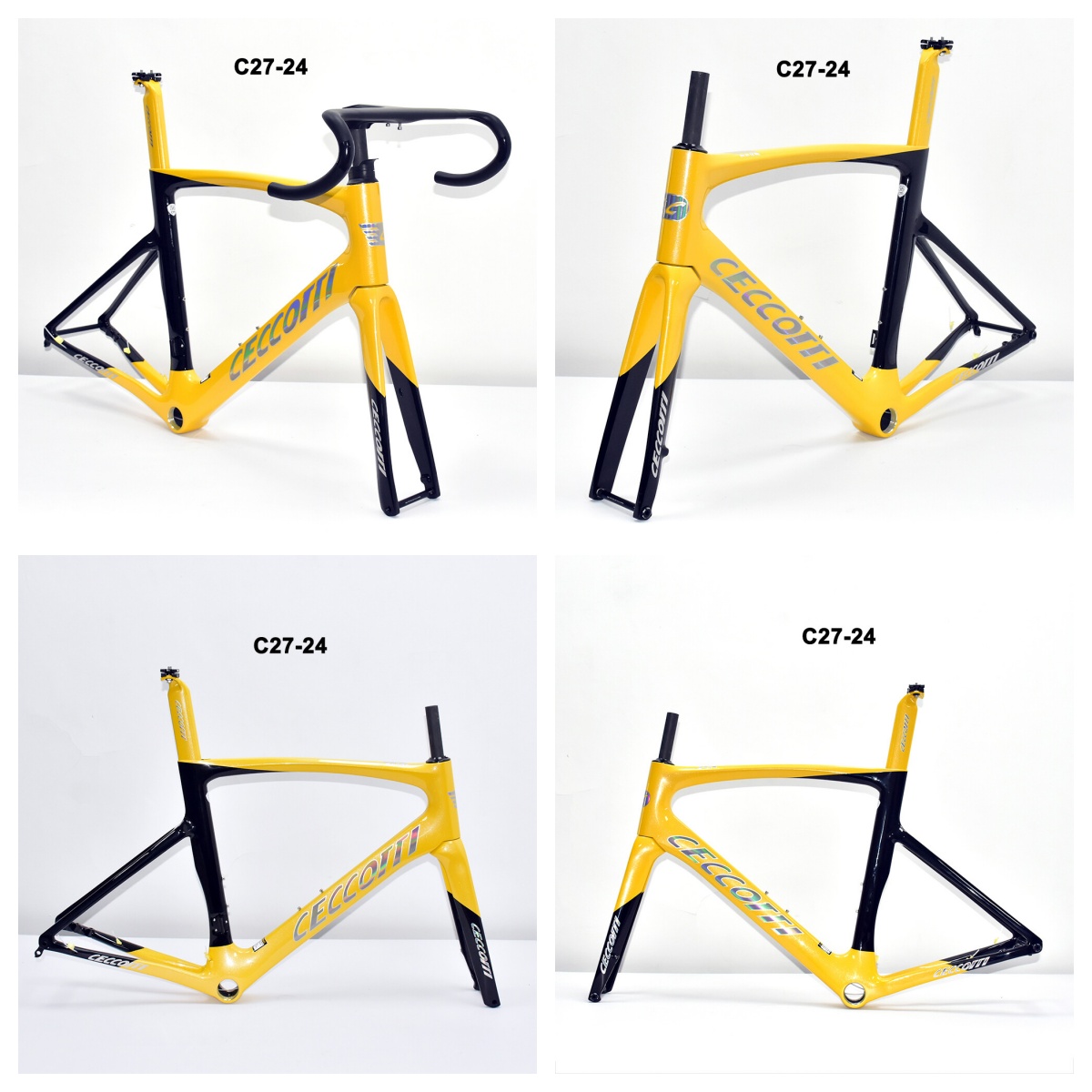 DC027 CECCOTTI DISC 142*12 CARBON ROAD FRAMESET  FULL INNER CABLE 