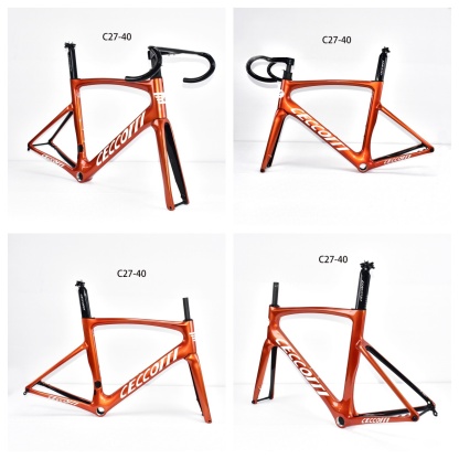 DC027 CECCOTTI DISC 142*12 CARBON ROAD FRAMESET  FULL INNER CABLE 