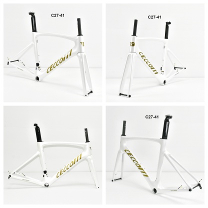 DC027 CECCOTTI DISC 142*12 CARBON ROAD FRAMESET  FULL INNER CABLE 