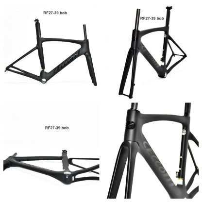 DC027 CECCOTTI DISC 142*12 CARBON ROAD FRAMESET  FULL INNER CABLE 