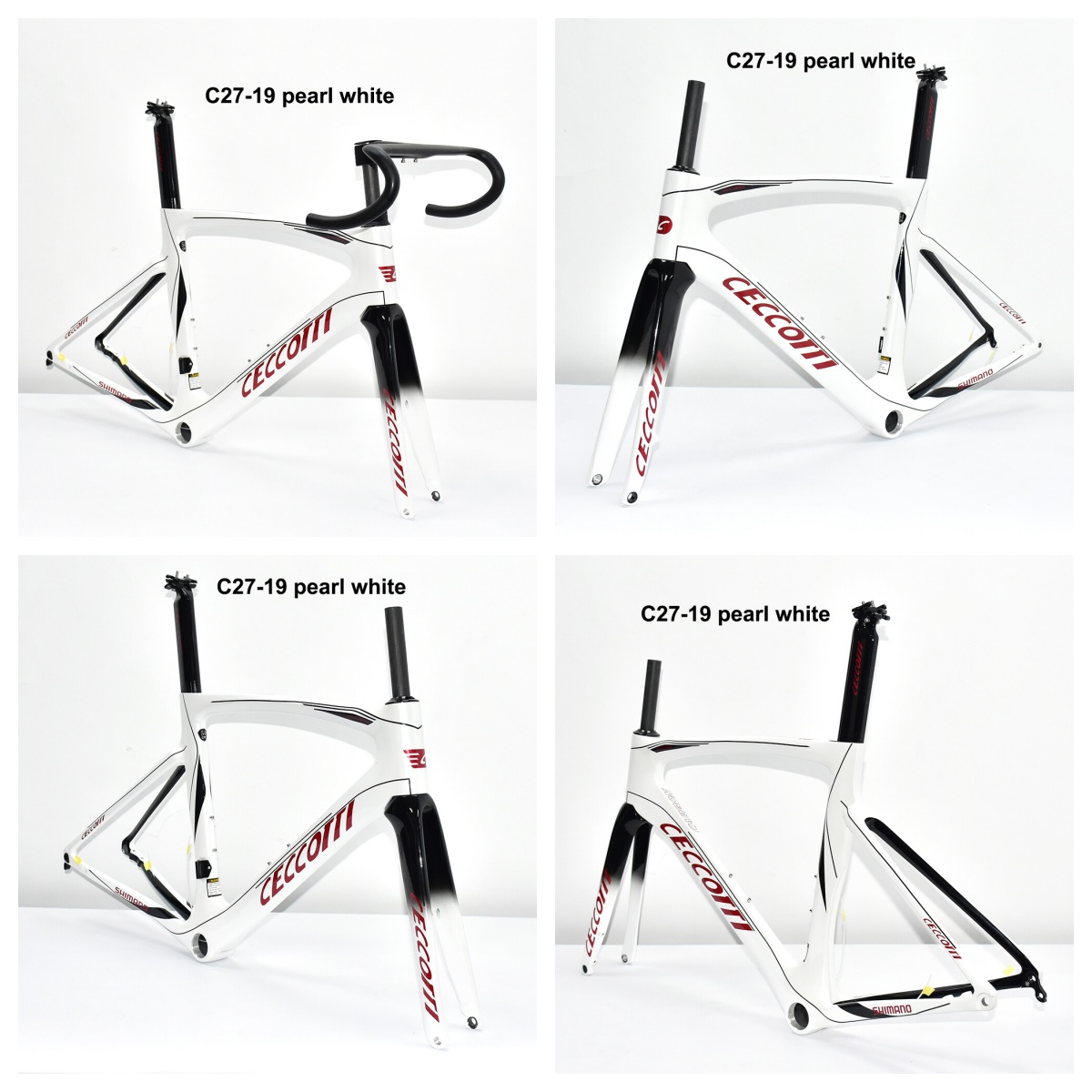 DC027 CECCOTTI DISC 142*12 CARBON ROAD FRAMESET  FULL INNER CABLE 