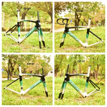 DC027 CECCOTTI DISC 142*12 CARBON ROAD FRAMESET  FULL INNER CABLE 