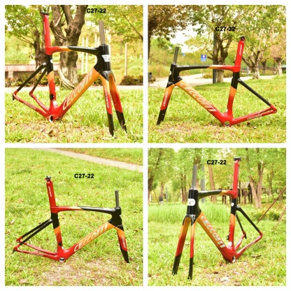 DC027 CECCOTTI DISC 142*12 CARBON ROAD FRAMESET  FULL INNER CABLE 