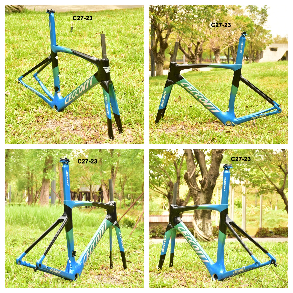 DC027 CECCOTTI DISC 142*12 CARBON ROAD FRAMESET  FULL INNER CABLE 
