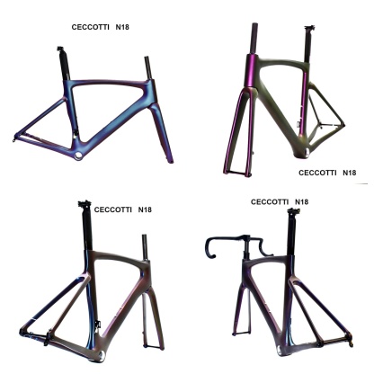 DC027 CECCOTTI DISC 142*12 CARBON ROAD FRAMESET  FULL INNER CABLE 