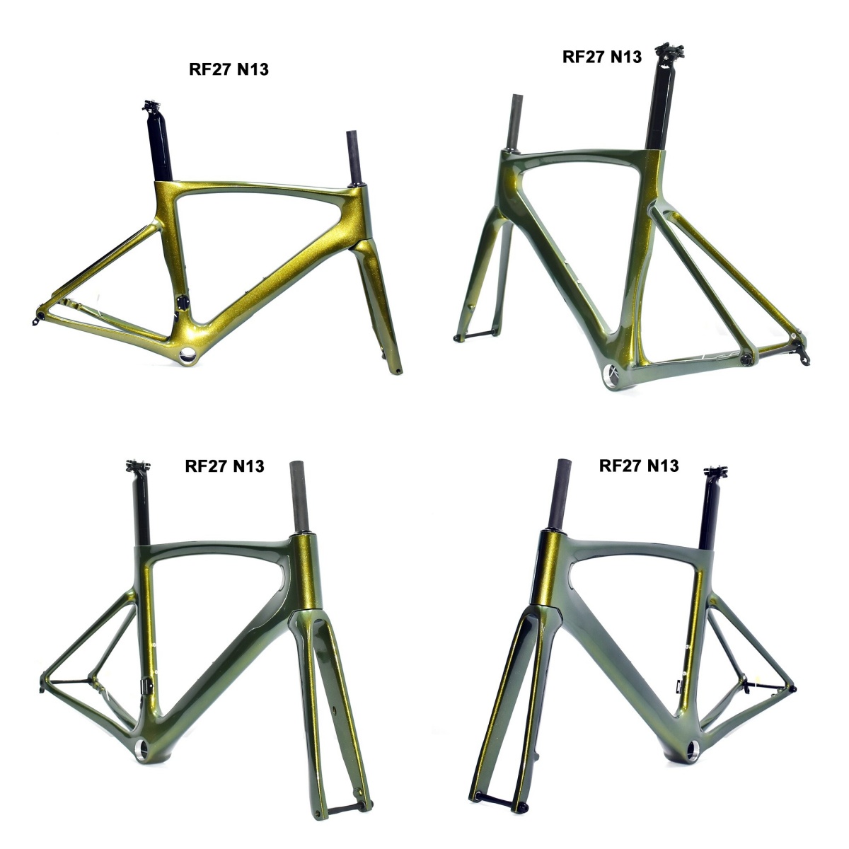 DC027 CECCOTTI DISC 142*12 CARBON ROAD FRAMESET  FULL INNER CABLE 