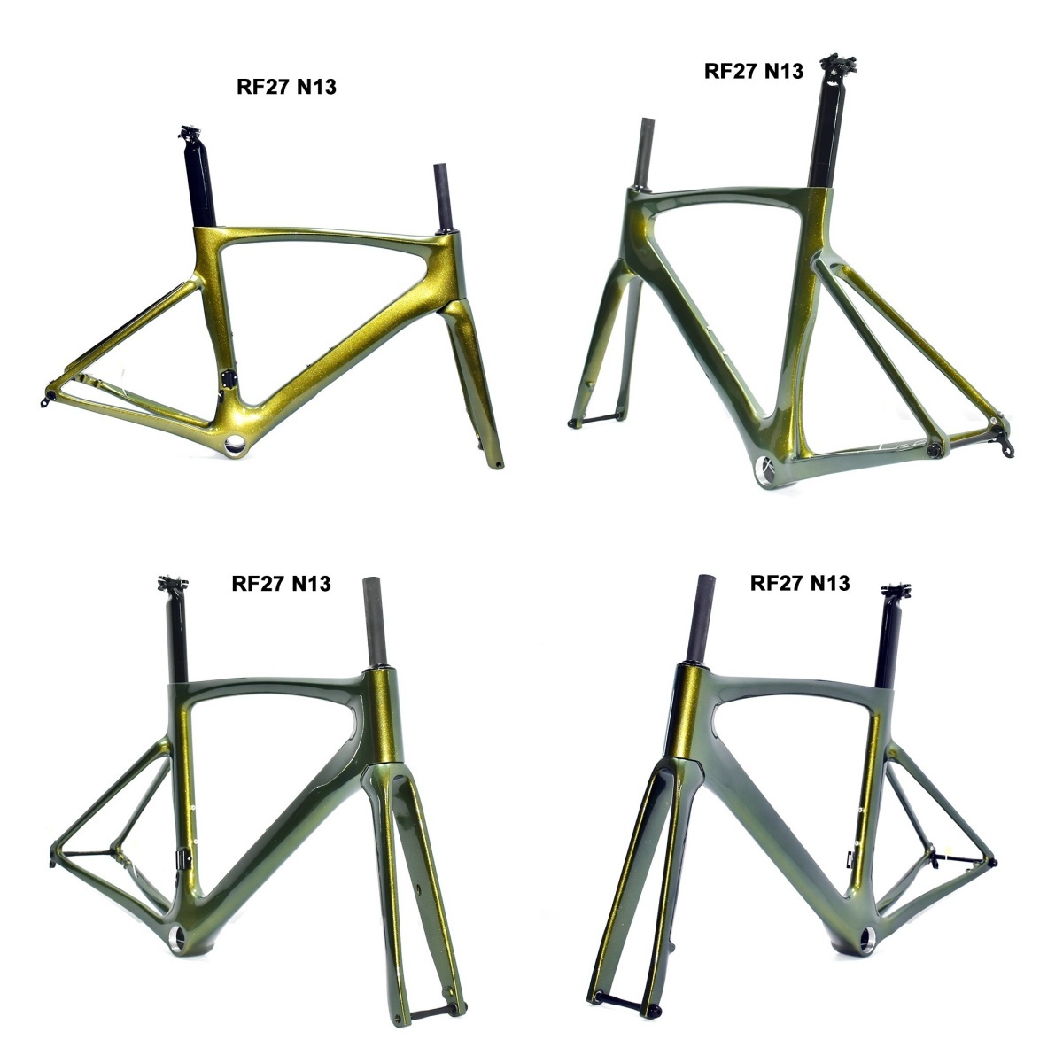 DC027 CECCOTTI DISC 142*12 CARBON ROAD FRAMESET  FULL INNER CABLE 