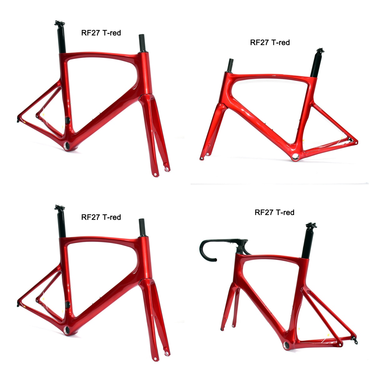 DC027 CECCOTTI DISC 142*12 CARBON ROAD FRAMESET  FULL INNER CABLE 
