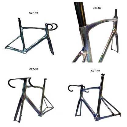 DC027 CECCOTTI DISC 142*12 CARBON ROAD FRAMESET  FULL INNER CABLE 