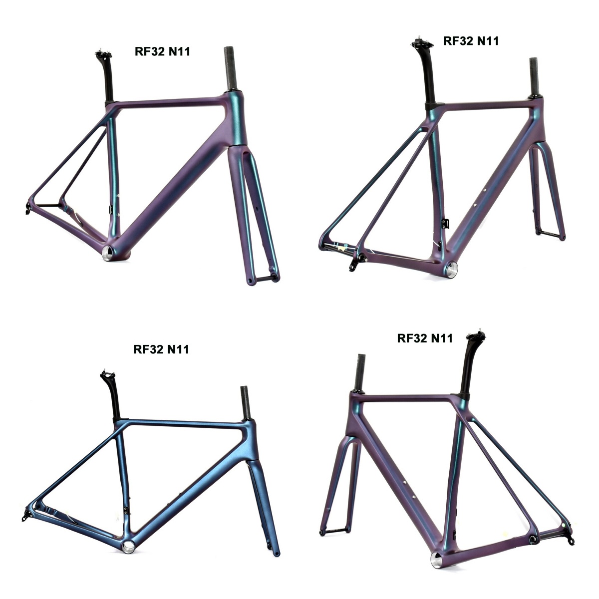 DC032 CECCOTTI CLIMBING CARBON BICYCLE FRAMESET DISC 142*12 T47