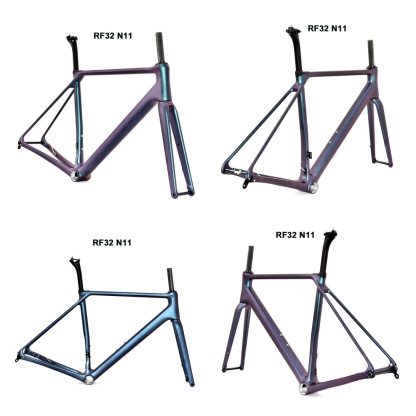DC032 CECCOTTI CLIMBING CARBON BICYCLE FRAMESET DISC 142*12 T47