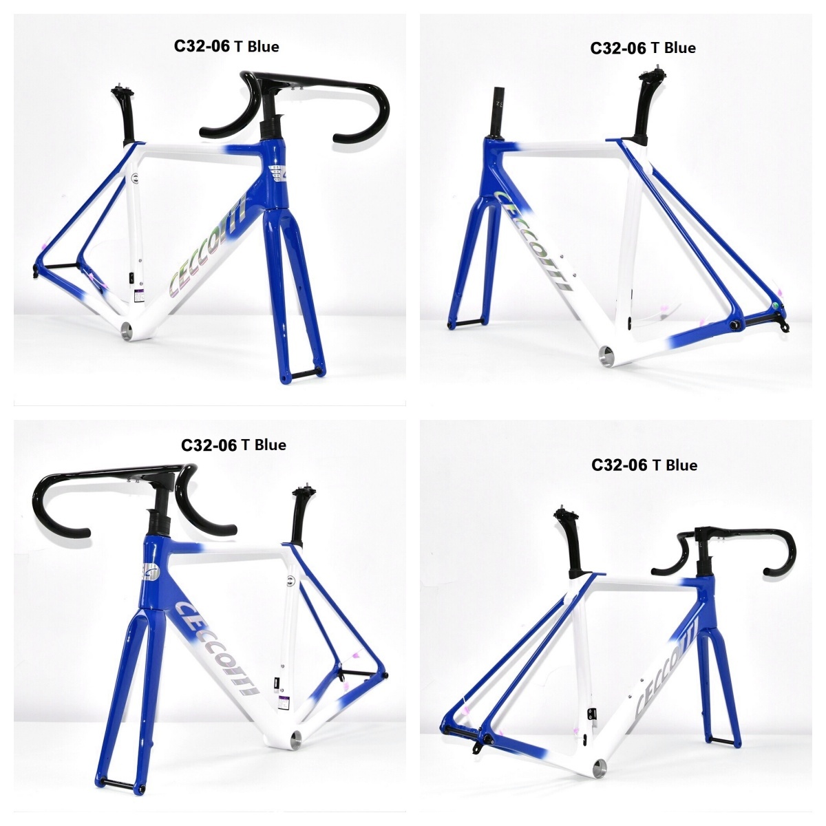 DC032 CECCOTTI CLIMBING CARBON BICYCLE FRAMESET DISC 142*12 T47