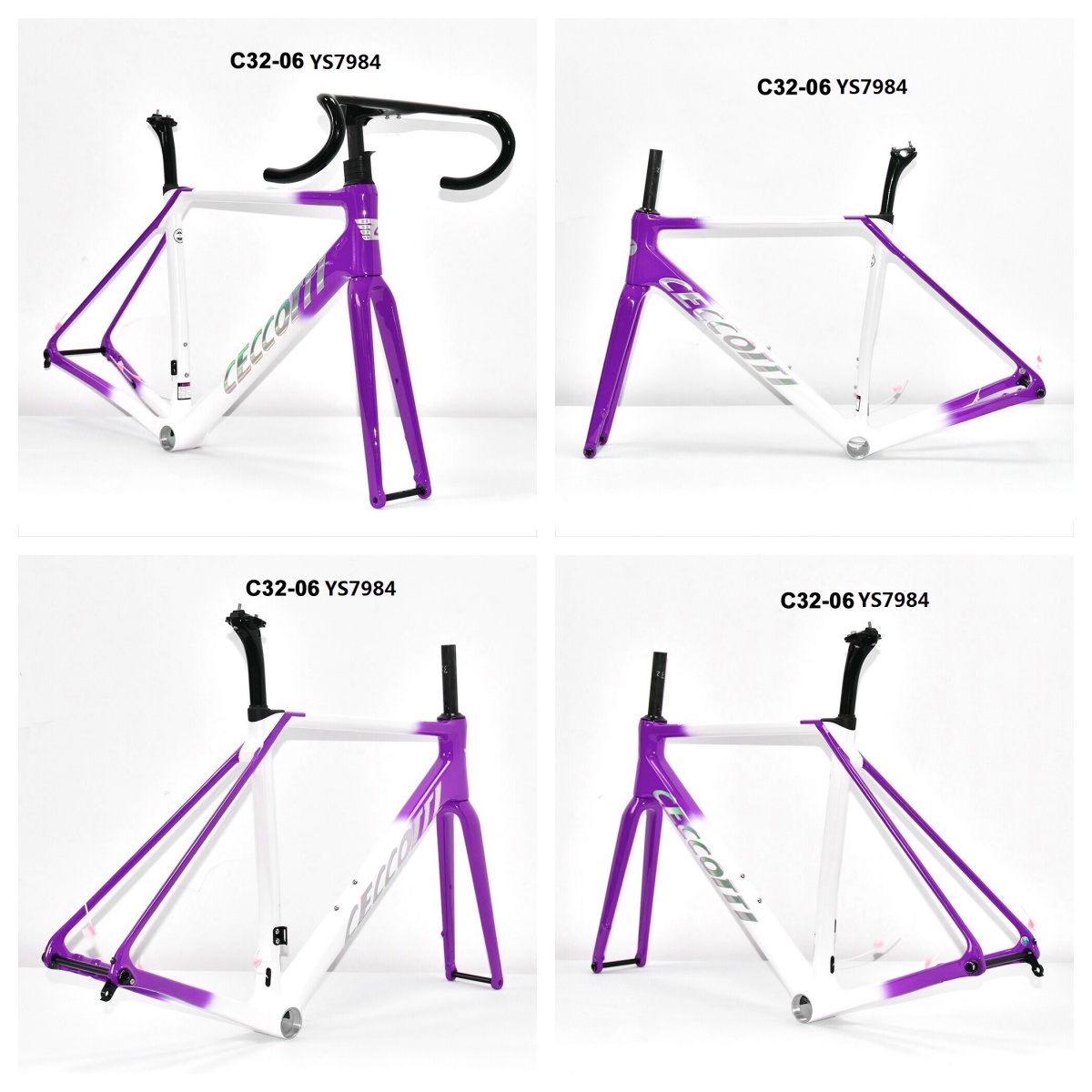 DC032 CECCOTTI CLIMBING CARBON BICYCLE FRAMESET DISC 142*12 T47