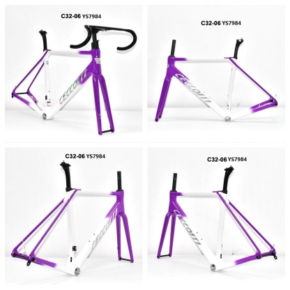 DC032 CECCOTTI CLIMBING CARBON BICYCLE FRAMESET DISC 142*12 T47