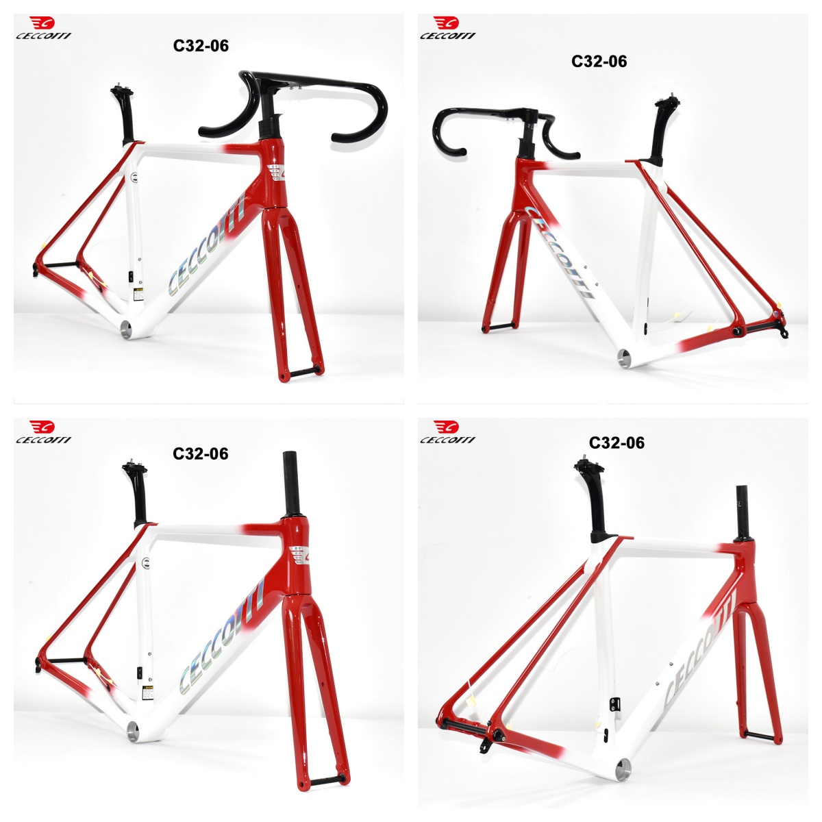 DC032 CECCOTTI CLIMBING CARBON BICYCLE FRAMESET DISC 142*12 T47