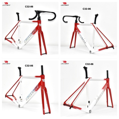 DC032 CECCOTTI CLIMBING CARBON BICYCLE FRAMESET DISC 142*12 T47
