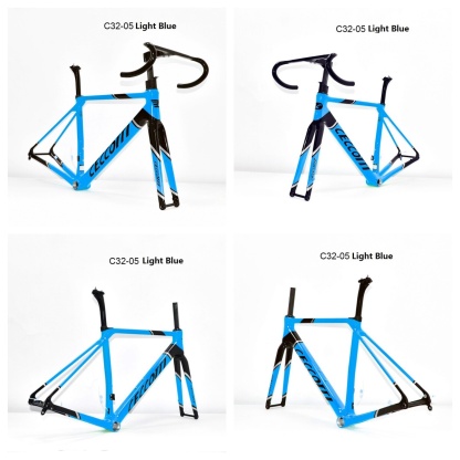 DC032 CECCOTTI CLIMBING CARBON BICYCLE FRAMESET DISC 142*12 T47