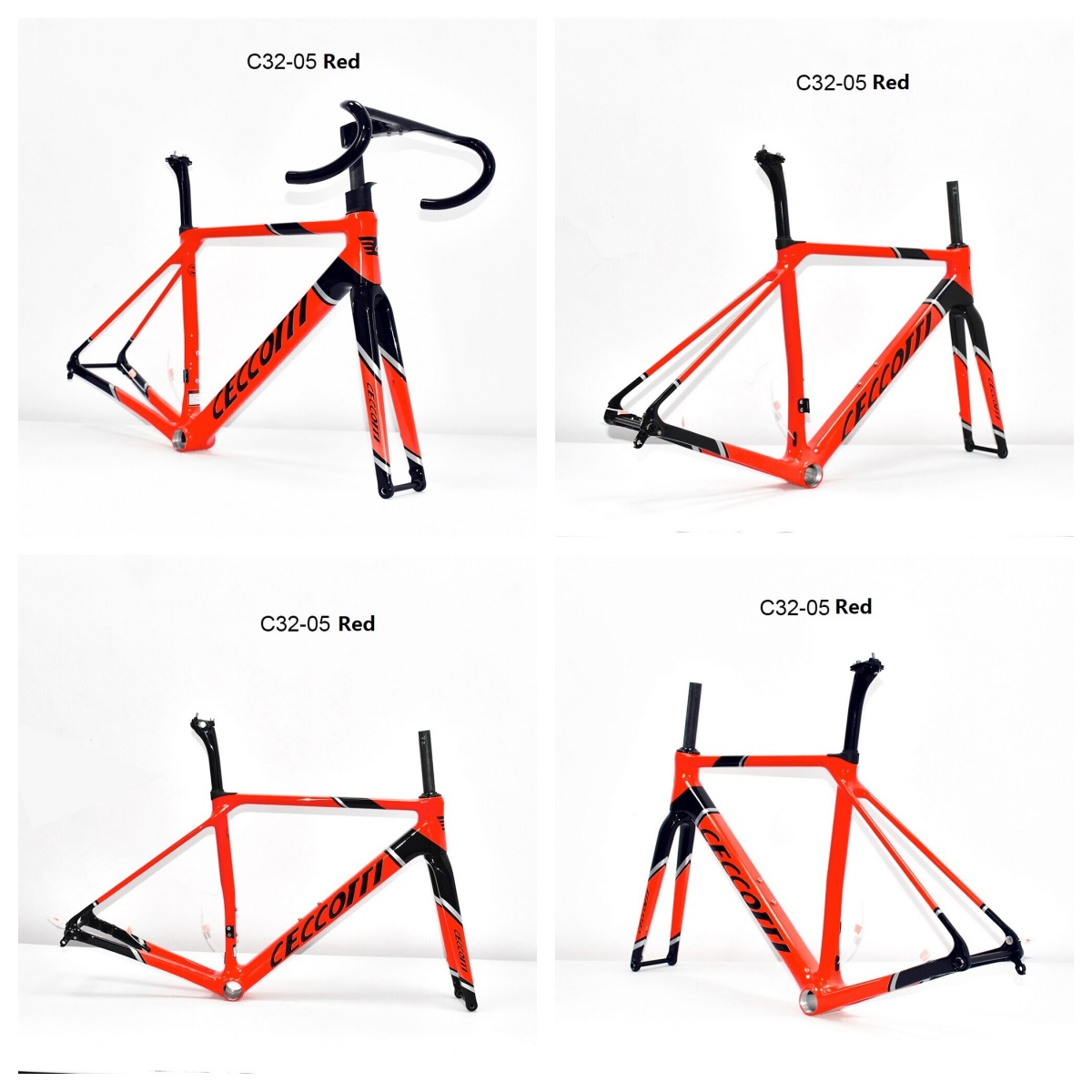 DC032 CECCOTTI CLIMBING CARBON BICYCLE FRAMESET DISC 142*12 T47