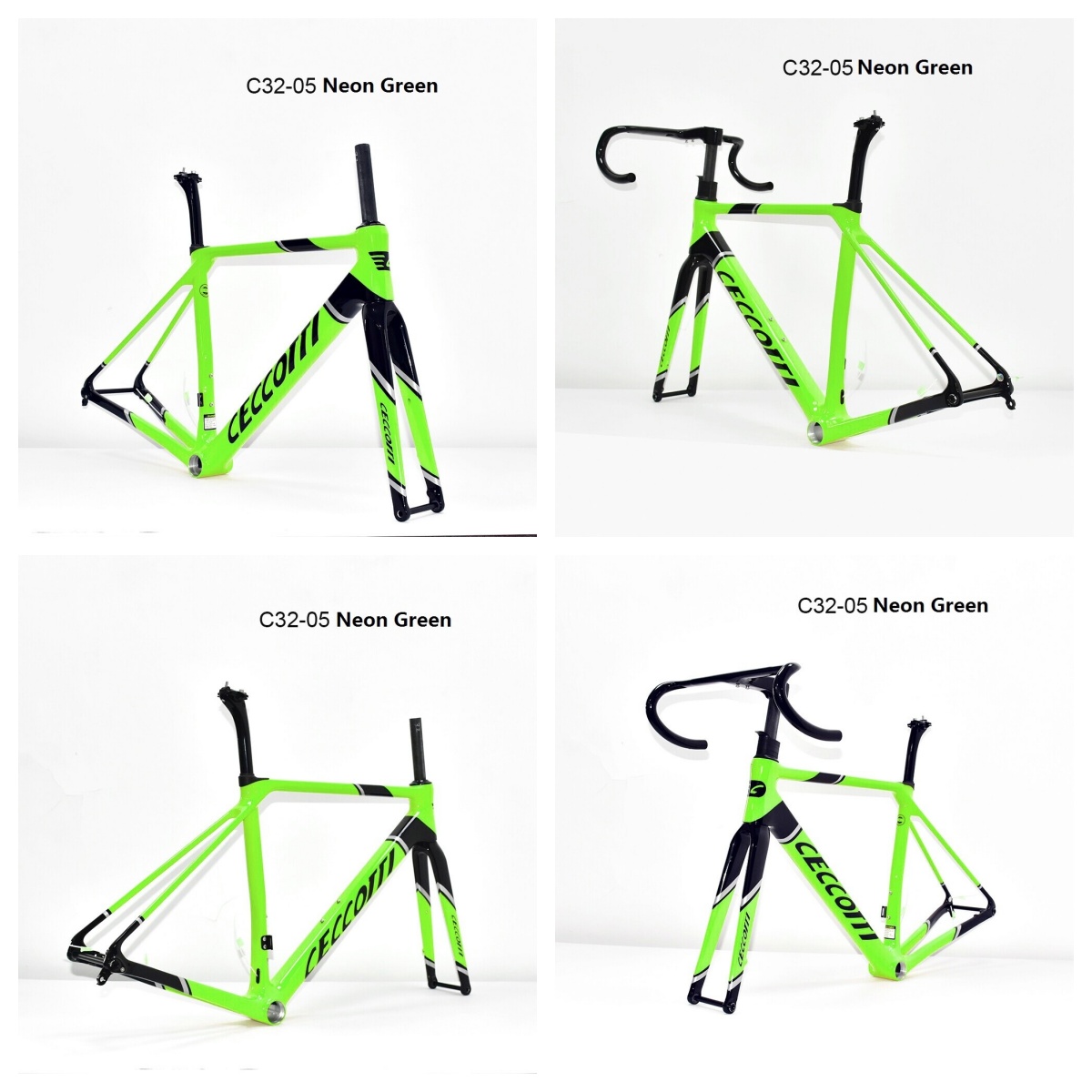 DC032 CECCOTTI CLIMBING CARBON BICYCLE FRAMESET DISC 142*12 T47