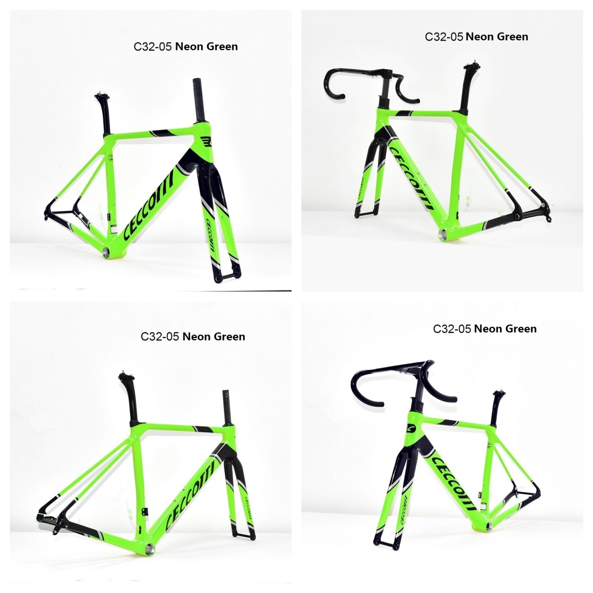 DC032 CECCOTTI CLIMBING CARBON BICYCLE FRAMESET DISC 142*12 T47