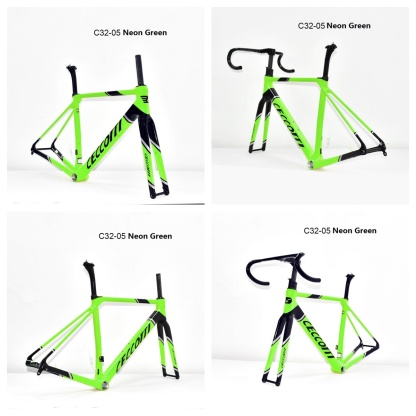 DC032 CECCOTTI CLIMBING CARBON BICYCLE FRAMESET DISC 142*12 T47