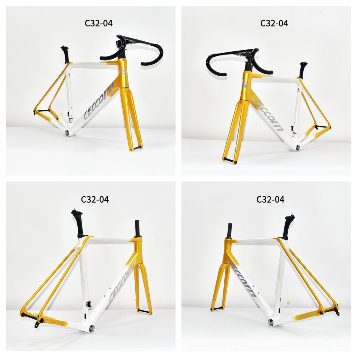 DC032 CECCOTTI CLIMBING CARBON BICYCLE FRAMESET DISC 142*12 T47