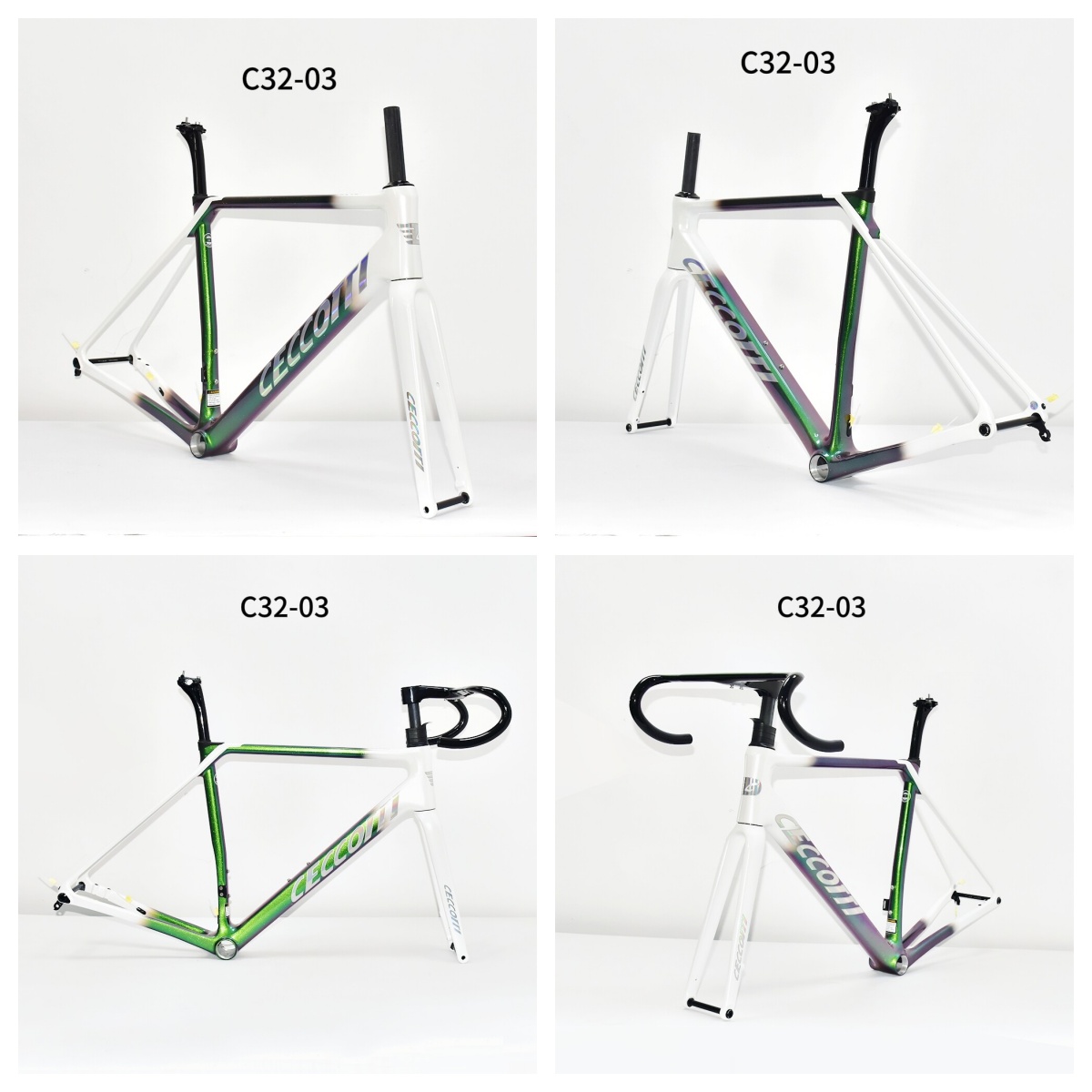 DC032 CECCOTTI CLIMBING CARBON BICYCLE FRAMESET DISC 142*12 T47