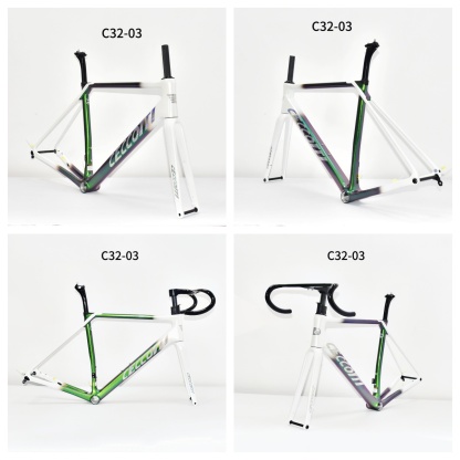 DC032 CECCOTTI CLIMBING CARBON BICYCLE FRAMESET DISC 142*12 T47
