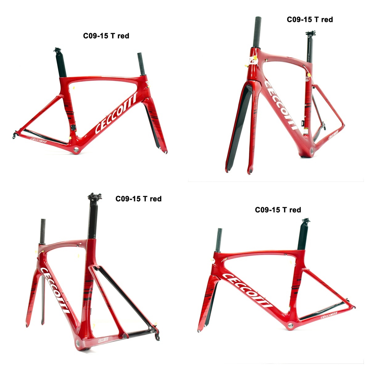 DC009 CECCOTTI V BRAKE CARBON BICYCLE FRAMESET SUPPER LIGHT Rim brake