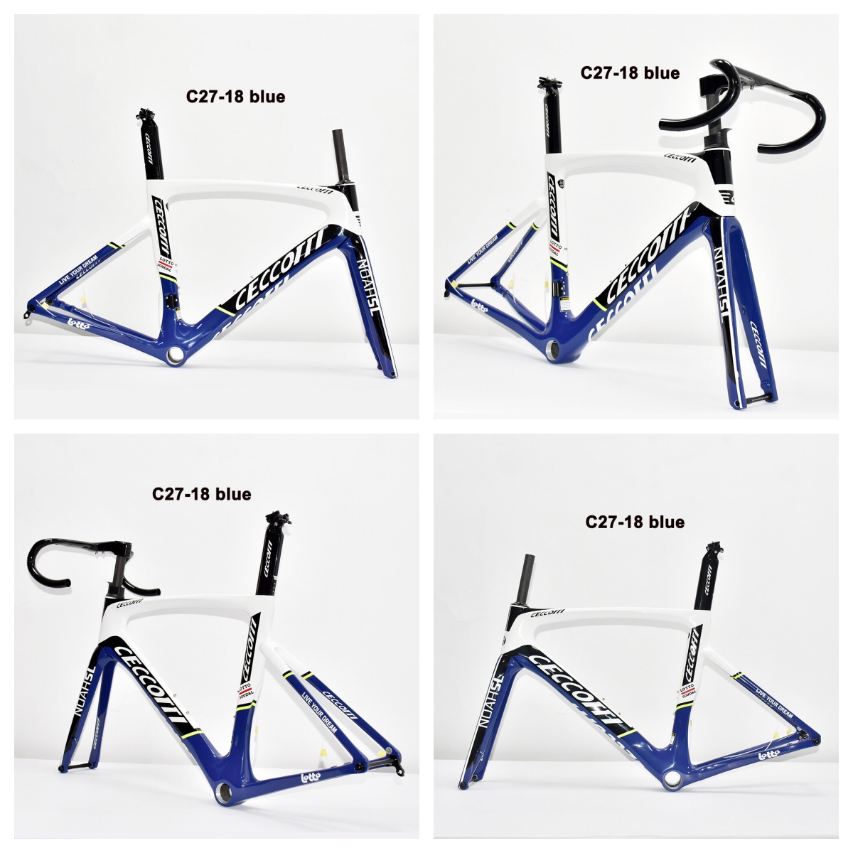 DC027 CECCOTTI DISC 142*12 CARBON ROAD FRAMESET  FULL INNER CABLE 