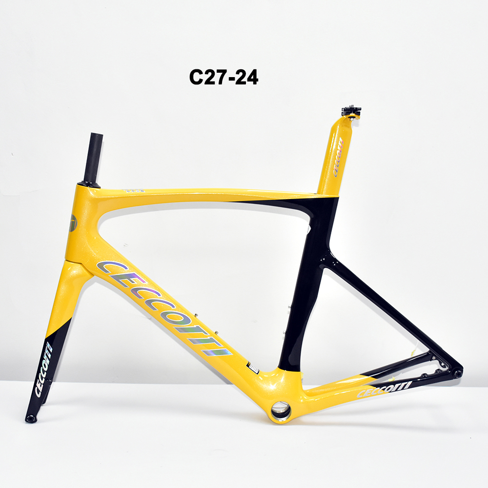 DC027 CECCOTTI DISC 142*12 CARBON ROAD FRAMEST FULL INNER CABLE 