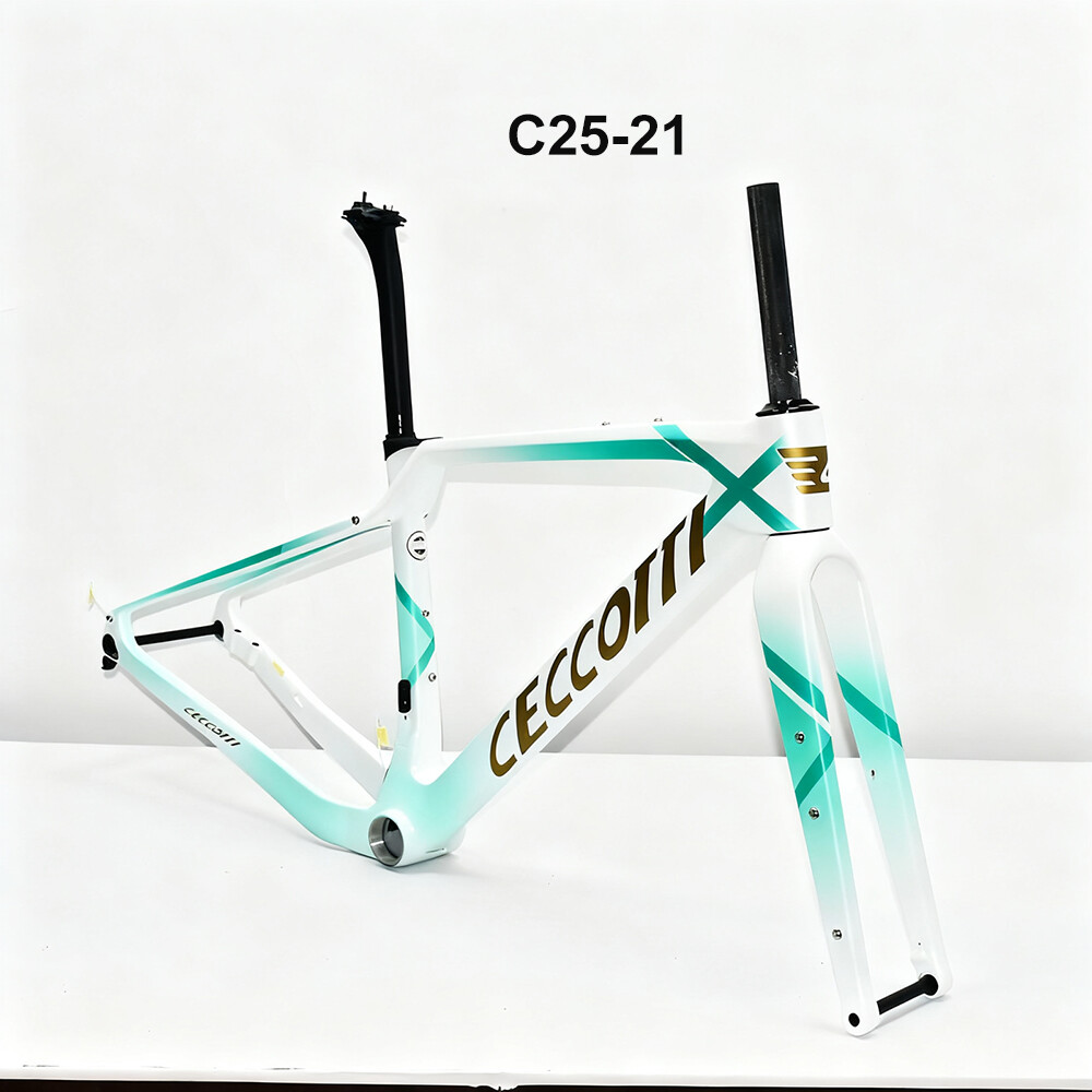 CECCOTTI DC025 GRAVEL TORAY CARBON BICYCLE FRAMEST DISC 142*12 47mm Tire