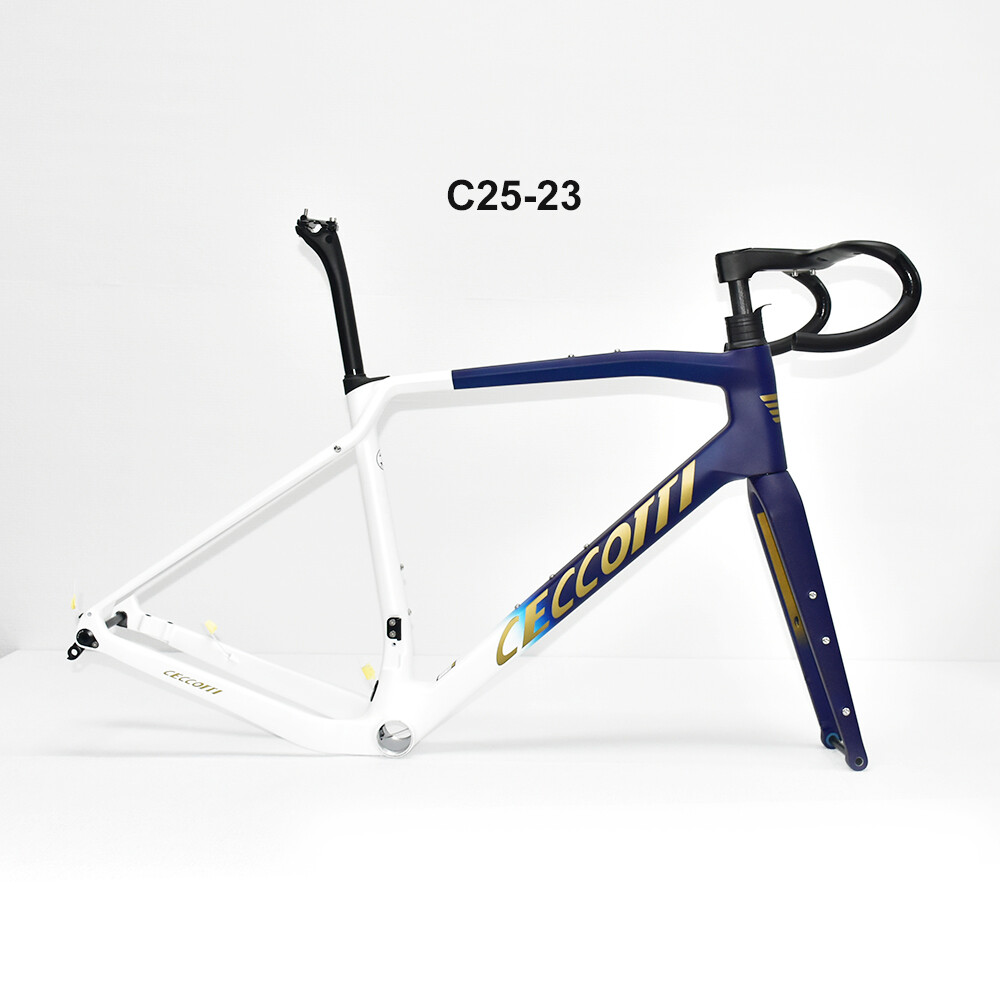 CECCOTTI DC025 GRAVEL TORAY CARBON BICYCLE FRAMEST DISC 142*12 47mm Tire
