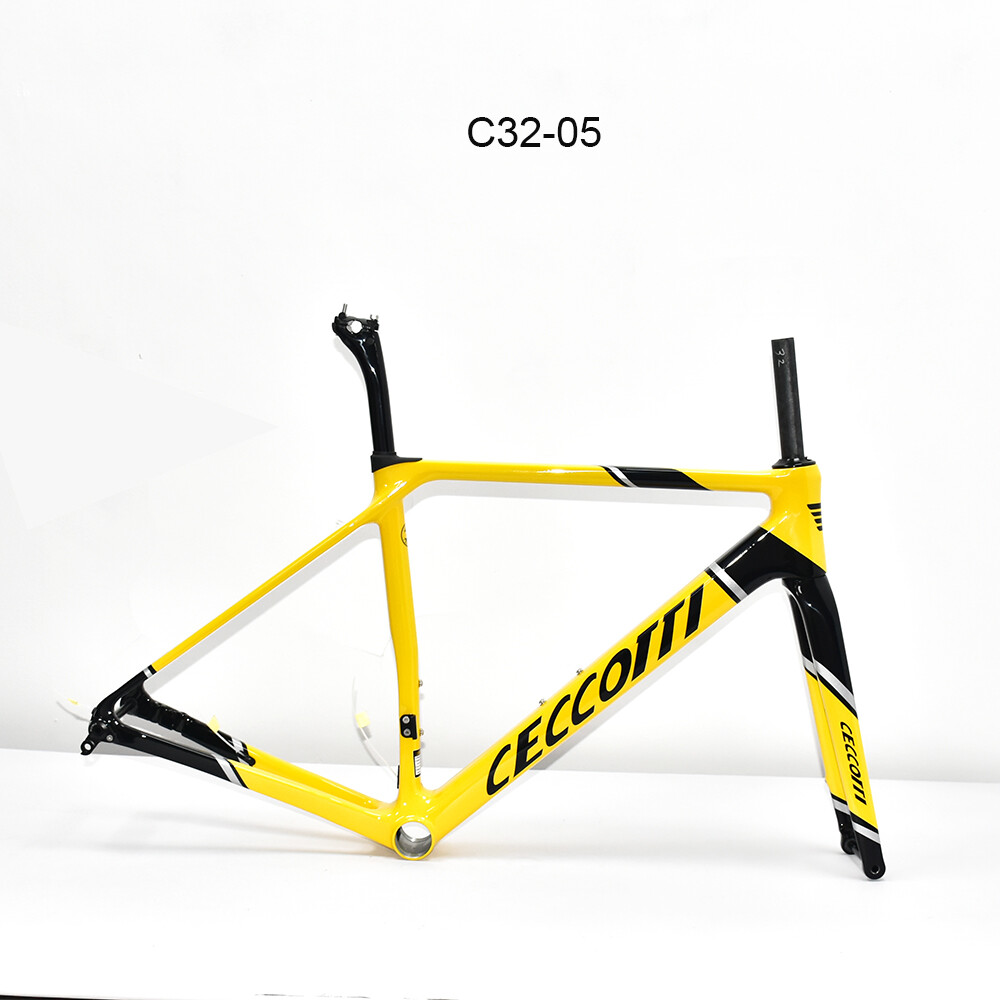 DC032 CECCOTTI CLIMBING CARBON BICYCLE FRAMEST DISC 142*12 T47