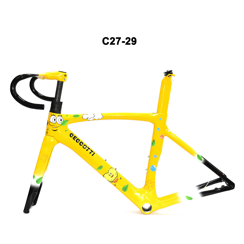 DC027 CECCOTTI DISC 142*12 CARBON ROAD FRAMEST FULL INNER CABLE 