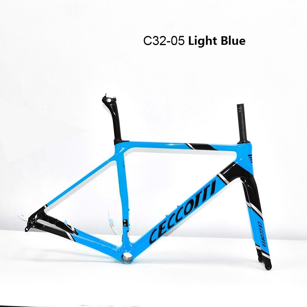 DC032 CECCOTTI CLIMBING CARBON BICYCLE FRAMEST DISC 142*12 T47