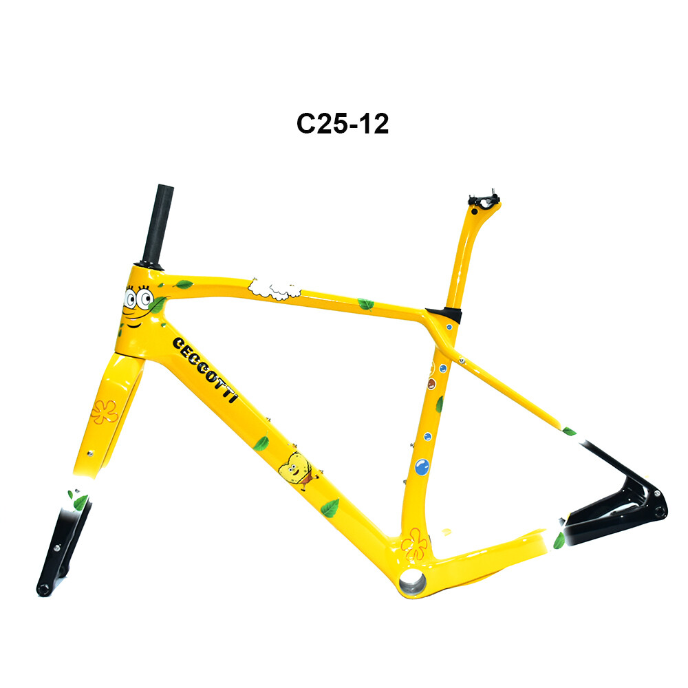 CECCOTTI DC025 GRAVEL TORAY CARBON BICYCLE FRAMEST DISC 142*12 47mm Tire