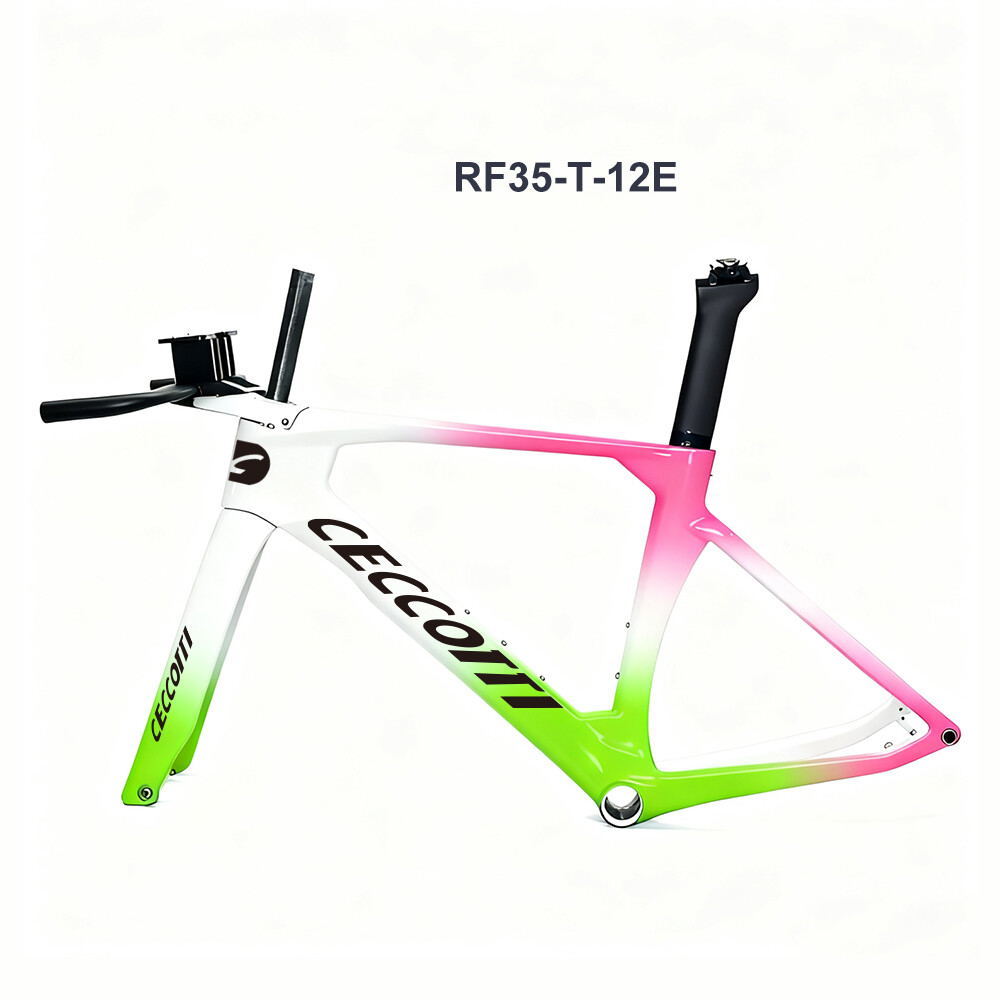 TT01 CECCOTTI TIME TRAIL CARBON BICYCLE FRAMEST142*12 ,T47 Thread BB